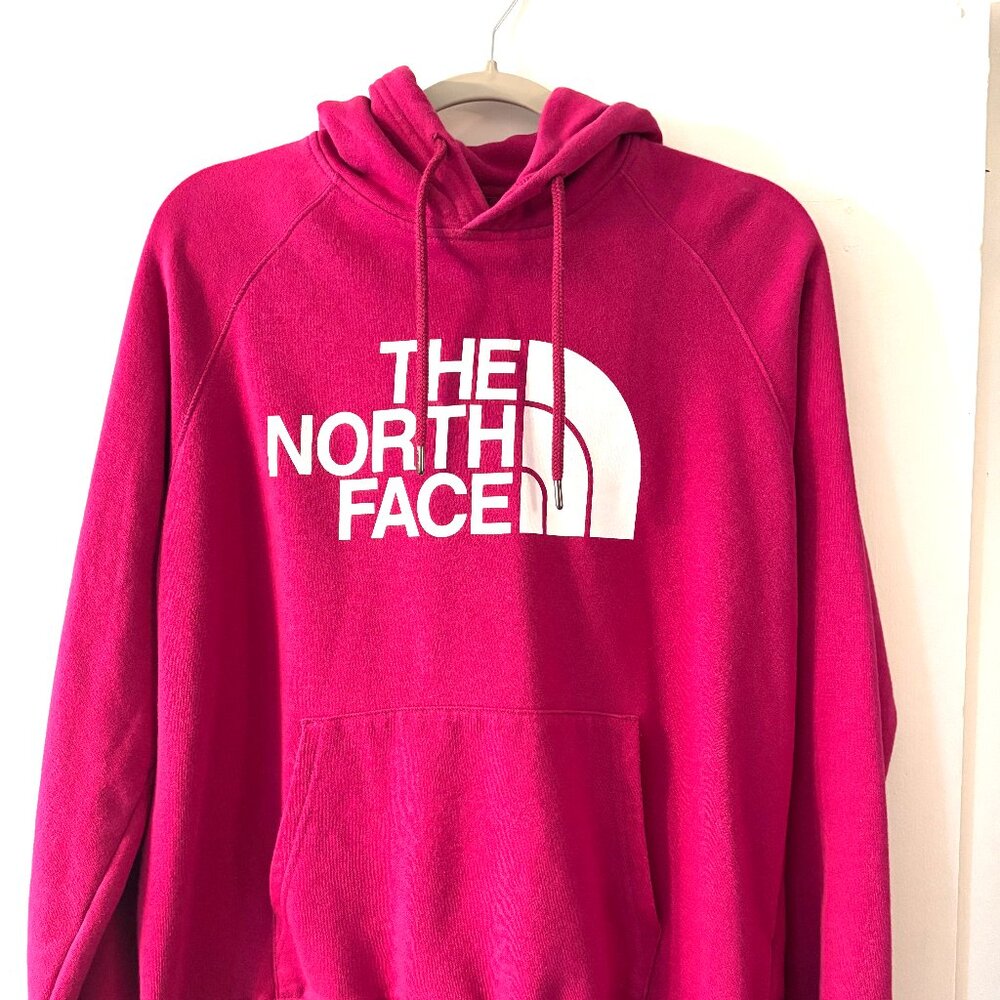 Hot Pink North Face Hoodie Medium